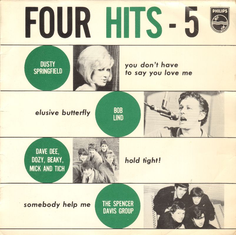 Front of record sleeve FOUR HITS – 5