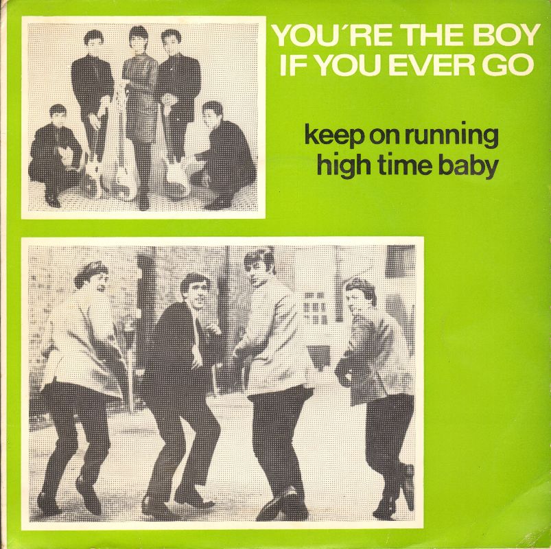 Front of record sleeve Spencer Davis Group: Keep on Running/High Time Baby & Shirley Nair with the Silver Strings: You're The Boy/If You Ever Go