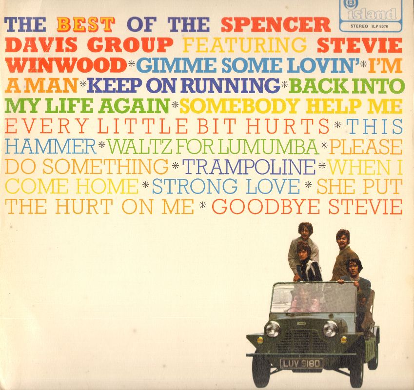 Front of record sleeve The Best of the Spencer Davis Group Featuring Stevie Winwood